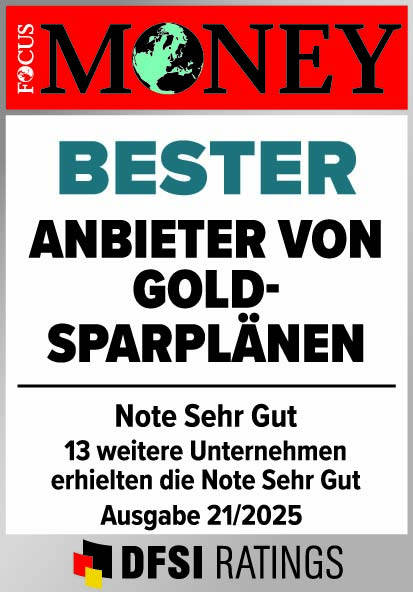 Focus Money — Bester Anbieter von Goldsparplänen 2025
